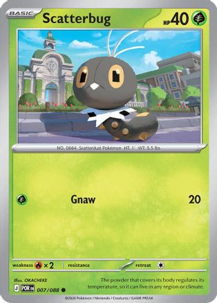 Image of Scatterbug 007  - Reverse Holofoil ME03 Perfect Order - Common