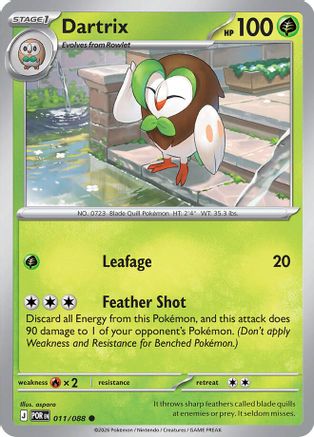 Image of Dartrix 011  ME03 Perfect Order - Common