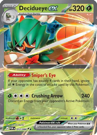 Image of Decidueye ex 012/088  - Holofoil ME03 Perfect Order - Double Rare