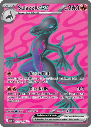Image of Salazzle ex 101/088  - Holofoil ME03 Perfect Order - Ultra Rare