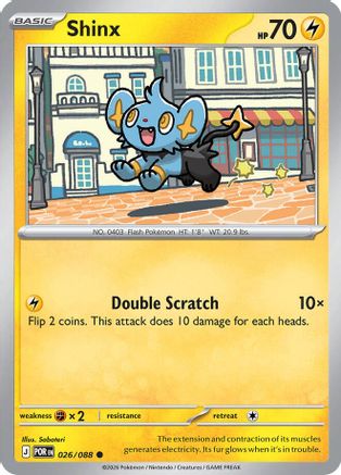 Image of Shinx 026  - Reverse Holofoil ME03 Perfect Order - Common