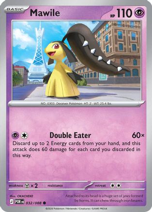 Image of Mawile 032  - Reverse Holofoil ME03 Perfect Order - Common