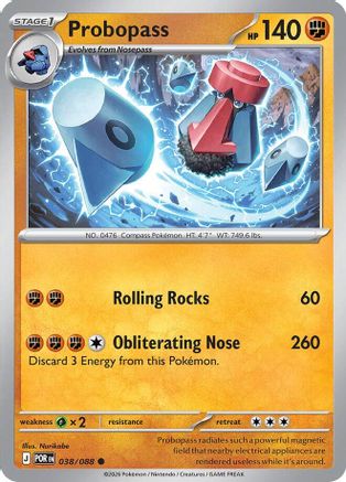 Image of Probopass 038/088  - Reverse Holofoil ME03 Perfect Order - Common