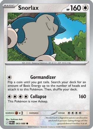 Image of Snorlax 063  ME03 Perfect Order - Common