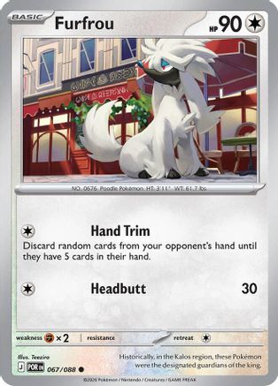 Image of Furfrou 067  ME03 Perfect Order - Common
