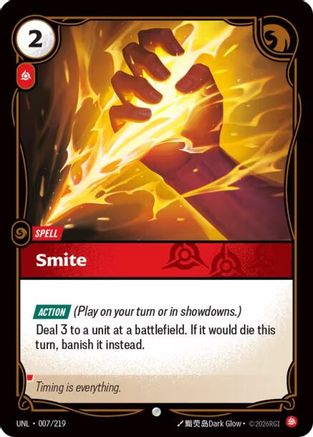 Image of Smite (007/219) - Unleashed Foil