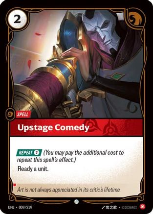 Image of Upstage Comedy (009/219) - Unleashed Foil
