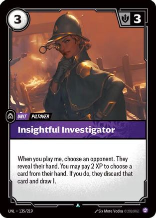 Image of Insightful Investigator (135/219) - Unleashed Foil