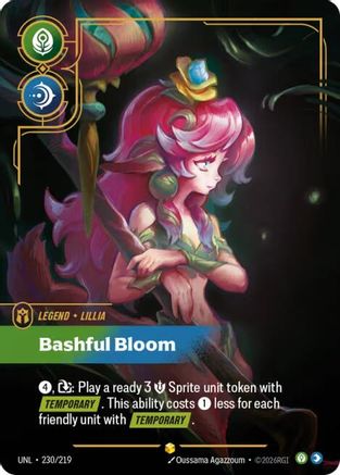 Image of Lillia - Bashful Bloom (Overnumbered) (230/219) - Unleashed Foil