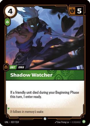 Image of Shadow Watcher (037/219) - Unleashed Foil