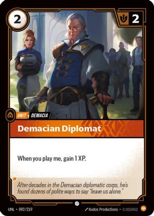 Image of Demacian Diplomat (092/219) - Unleashed