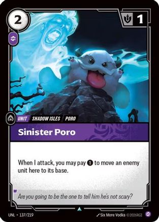 Image of Sinister Poro (137/219) - Unleashed Foil