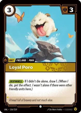 Image of Loyal Poro (156/219) - Unleashed