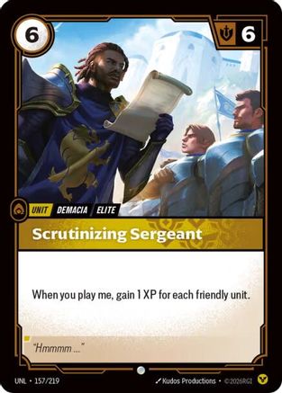 Image of Scrutinizing Sergeant (157/219) - Unleashed