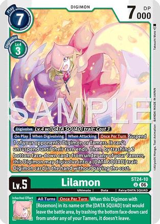 Image of Lilamon (ST24-10) - Starter Deck 24: Data Squad