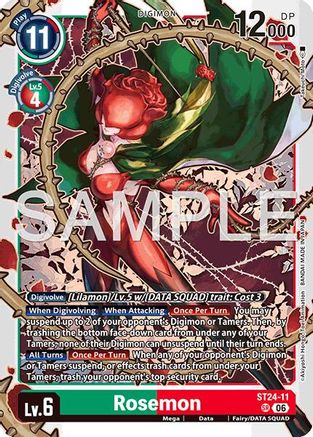 Image of Rosemon (ST24-11) - Starter Deck 24: Data Squad Foil