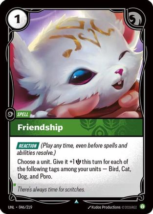Image of Friendship (046/219) - Unleashed