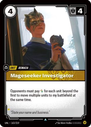 Image of Mageseeker Investigator (163/219) - Unleashed Foil