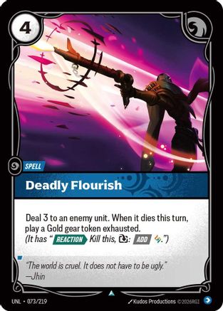 Image of Deadly Flourish (073/219) - Unleashed