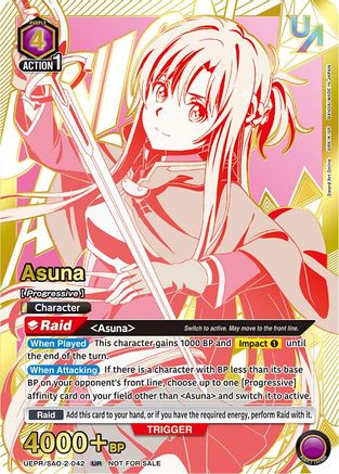 Image of Asuna (042) (UEPR/SAO-2-042) - Union Arena Promotion Cards Foil