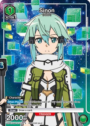 Image of Sinon (072) (UEPR/SAO-2-072) - Union Arena Promotion Cards Foil