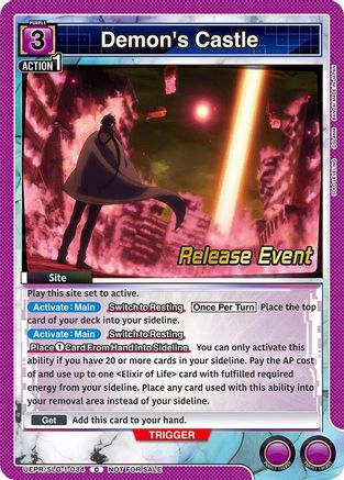 Image of Demon's Castle (UE17BT/SLG-1-034) - UE17BT SOLO LEVELING Release Event Cards