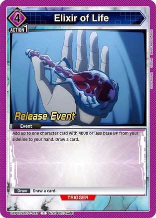 Image of Elixir of Life (UE17BT/SLG-1-037) - UE17BT SOLO LEVELING Release Event Cards