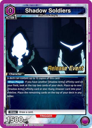 Image of Shadow Soldiers (UE17BT/SLG-1-030) - UE17BT SOLO LEVELING Release Event Cards