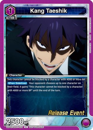 Image of Kang Taeshik (UE17BT/SLG-1-024) - UE17BT SOLO LEVELING Release Event Cards
