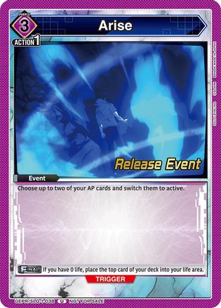 Image of Arise (UE17BT/SLG-1-038) - UE17BT SOLO LEVELING Release Event Cards