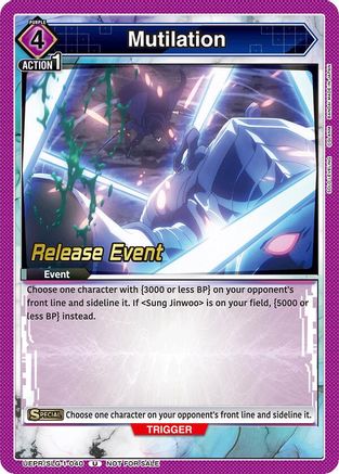 Image of Mutilation (UE17BT/SLG-1-040) - UE17BT SOLO LEVELING Release Event Cards