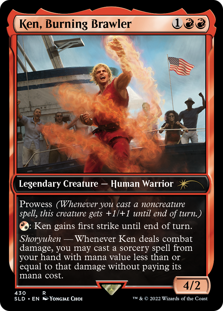 Image of Ken, Burning Brawler [Secret Lair Drop Series]