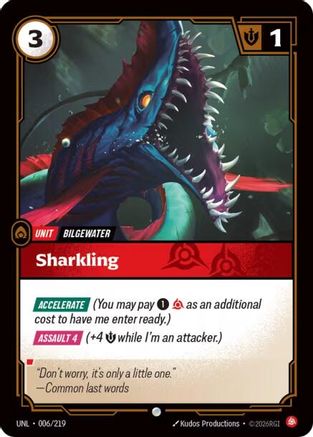 Image of Sharkling (006/219) - Unleashed Foil