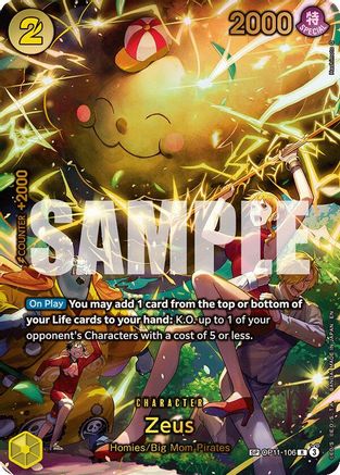 Image of Zeus (SP) (OP11-106) - Adventure on Kami's Island Foil