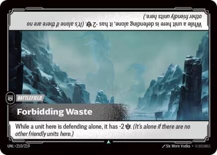 Image of Forbidding Waste (210/219) - Unleashed Foil