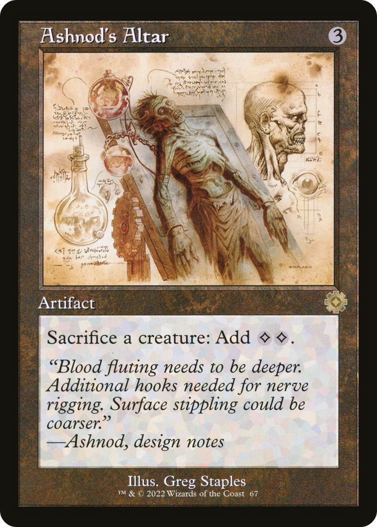 Image of Ashnod's Altar (Retro Schematic) [The Brothers' War Retro Artifacts]