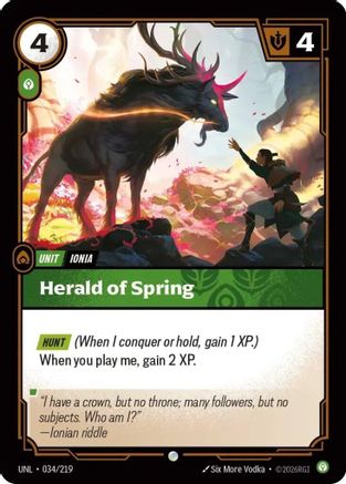 Image of Herald of Spring (034/219) - Unleashed Foil