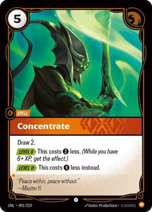 Image of Concentrate (091/219) - Unleashed Foil