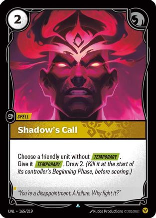 Image of Shadow's Call (165/219) - Unleashed