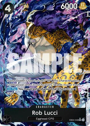 Image of Rob Lucci (Alternate Art) (EB04-048) - Adventure on Kami's Island Foil