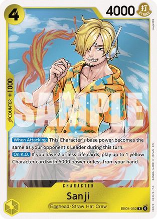 Image of Sanji (EB04-052) (EB04-052) - Adventure on Kami's Island Foil