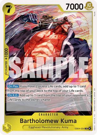 Image of Bartholomew Kuma (EB04-054) (EB04-054) - Adventure on Kami's Island Foil