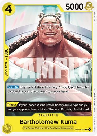 Image of Bartholomew Kuma (EB04-055) (EB04-055) - Adventure on Kami's Island