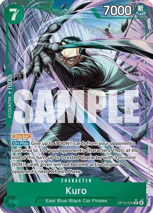 Image of Kuro (Alternate Art) (OP15-025) - Adventure on Kami's Island Foil