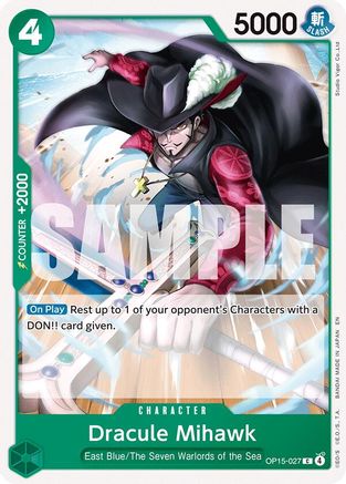 Image of Dracule Mihawk (OP15-027) - Adventure on Kami's Island