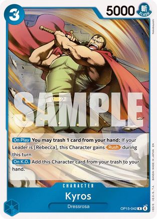 Image of Kyros (OP15-042) - Adventure on Kami's Island Foil