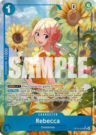 Image of Rebecca (OP15-053) (Alternate Art) (OP15-053) - Adventure on Kami's Island Foil