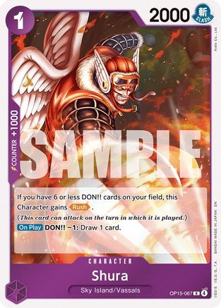 Image of Shura (OP15-067) - Adventure on Kami's Island Foil