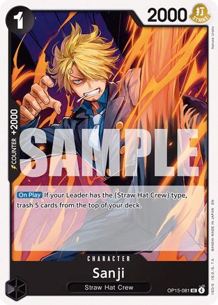 Image of Sanji (OP15-081) (OP15-081) - Adventure on Kami's Island