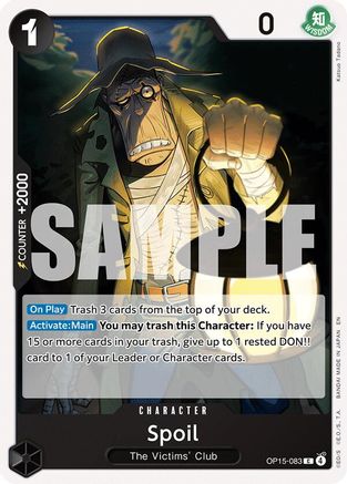 Image of Spoil (OP15-083) - Adventure on Kami's Island